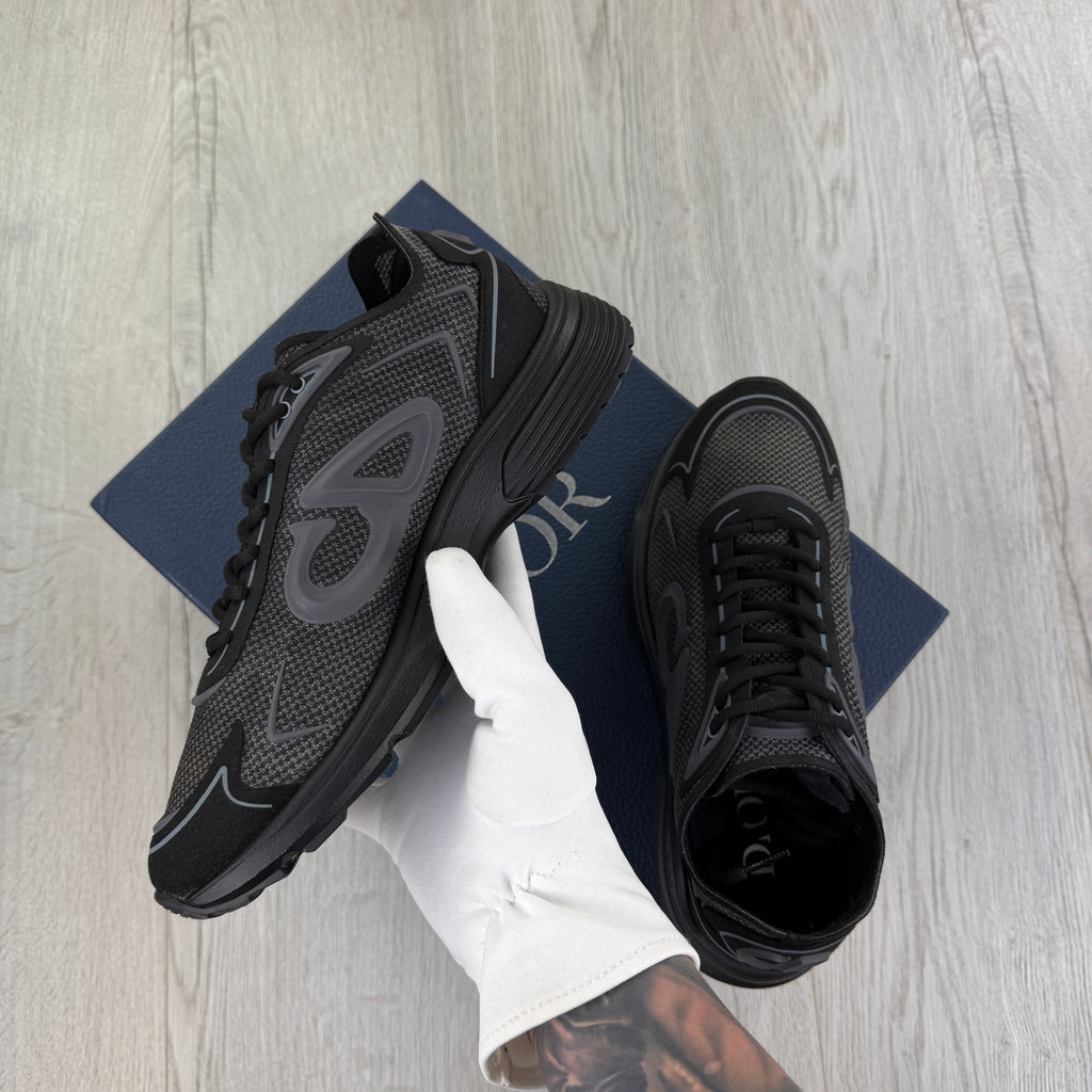 Dior B30 Countdown Tech Black Trainers - 42 (Fit Uk 8)