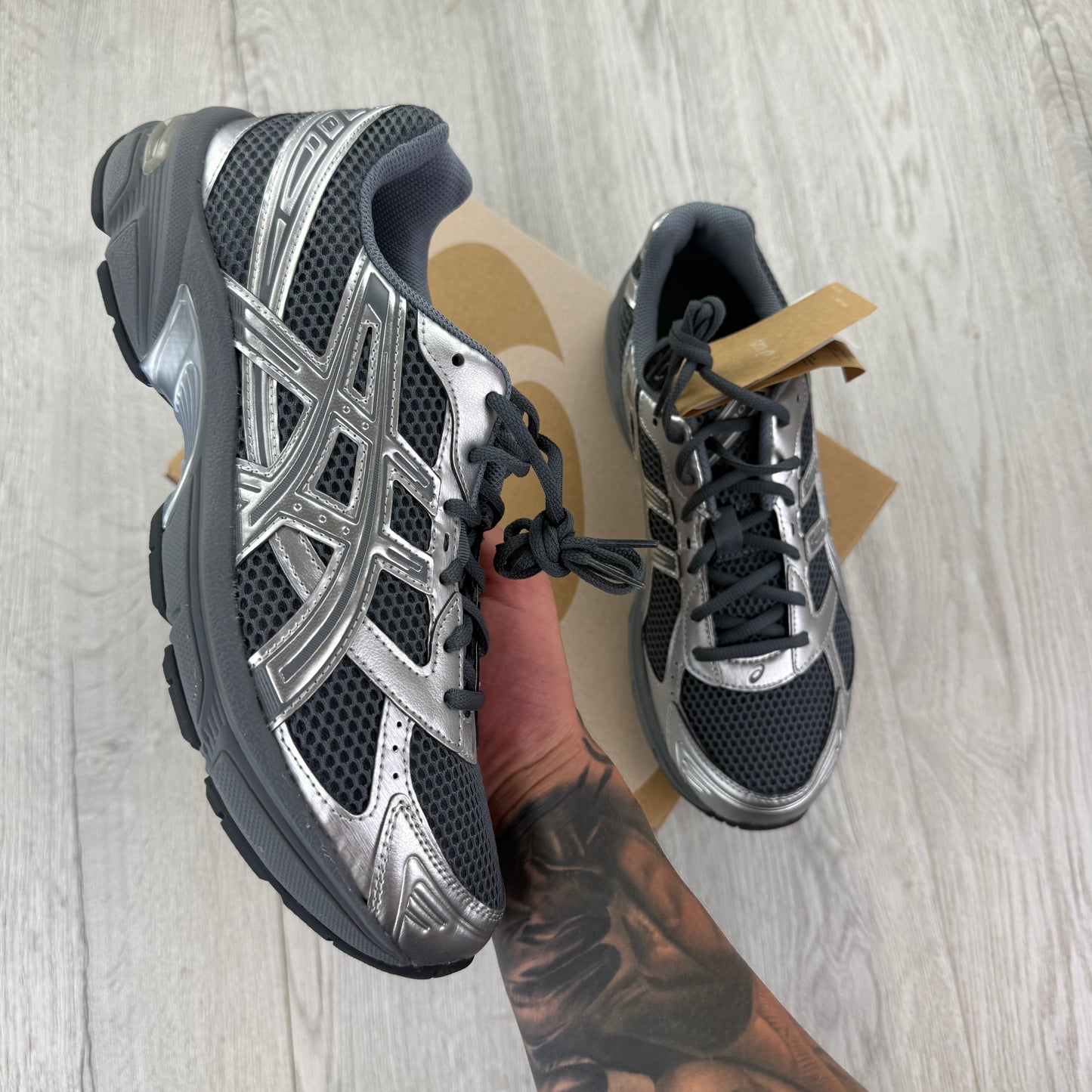 Asics Gel-1130 Steel Grey / Pure Silver Trainers