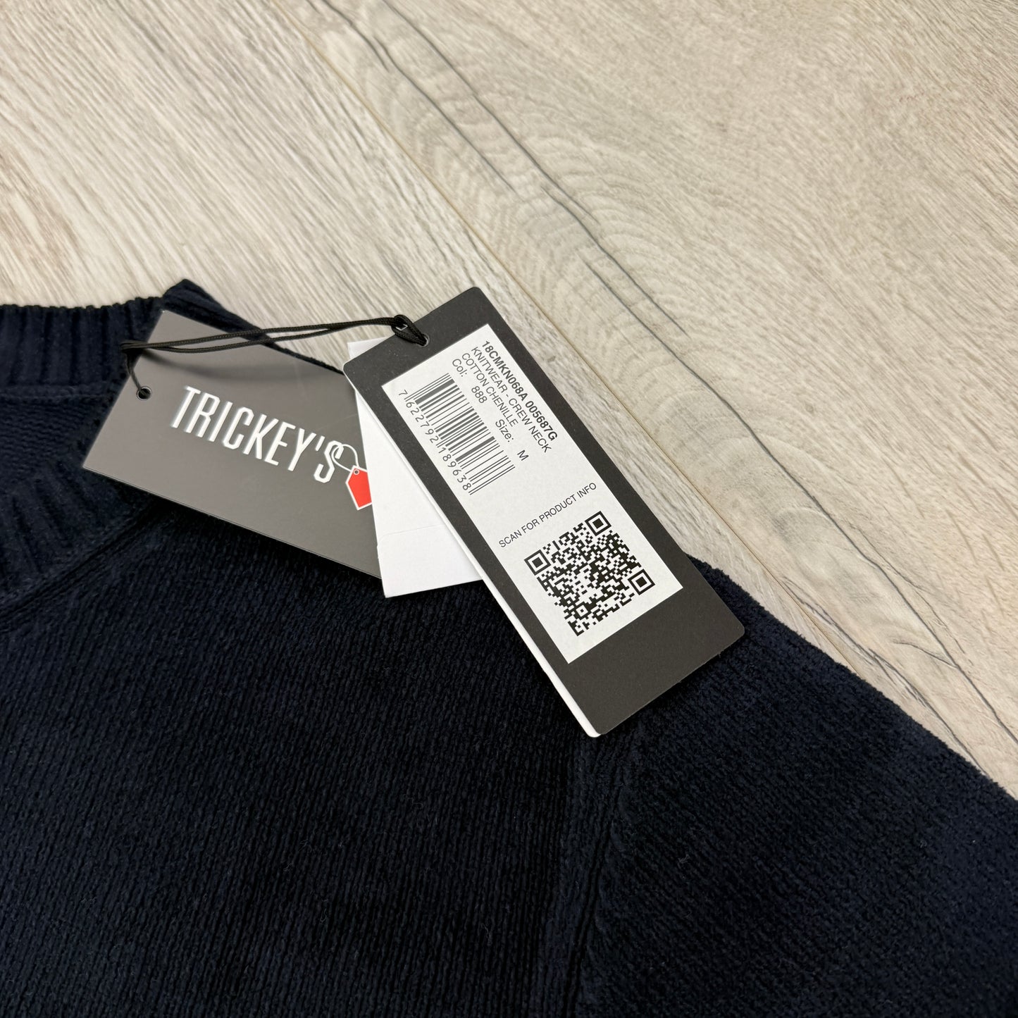Cp Company Men’s Navy Knitwear Crewneck Jumper