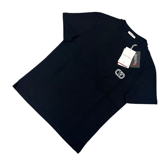 Valentino Men’s Black V Logo T-shirt