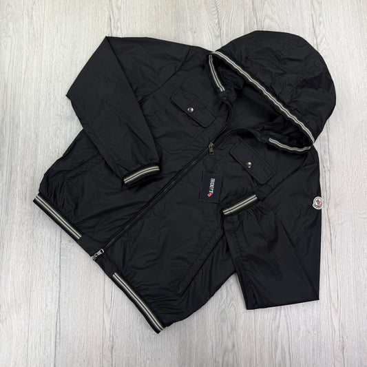 Moncler Men’s Black Windbreaker Jacket - Size 3