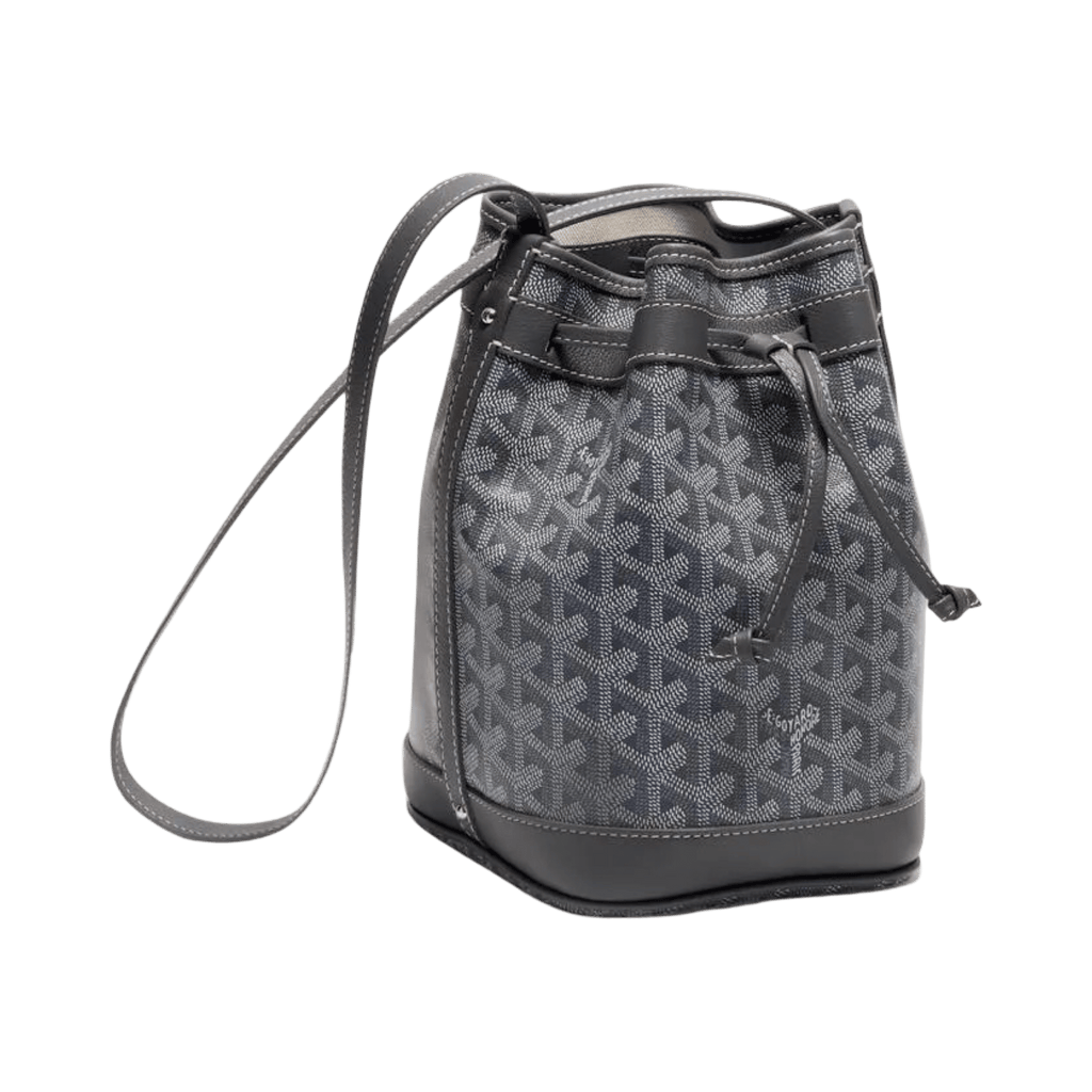 Goyard Petit Flot Bucket Bag Grey