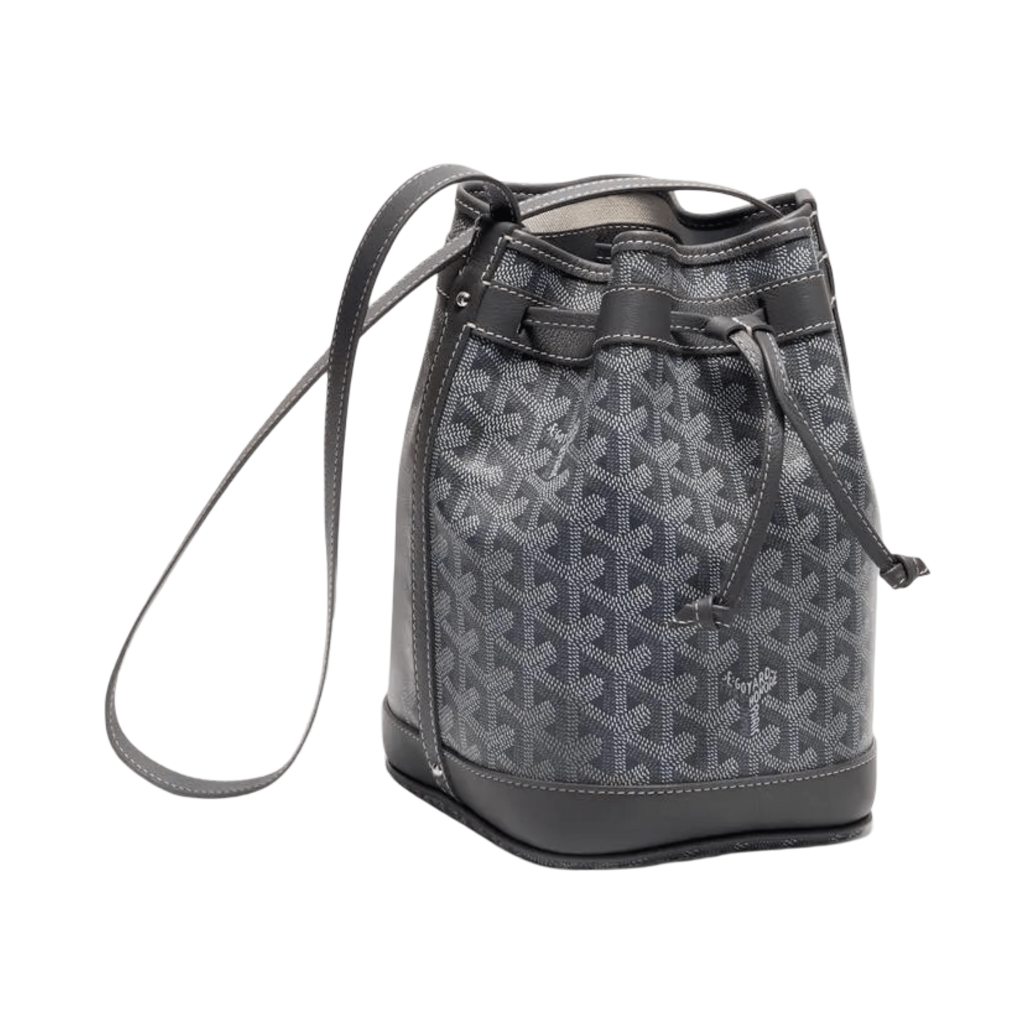 Goyard Petit Flot Bucket Bag Grey