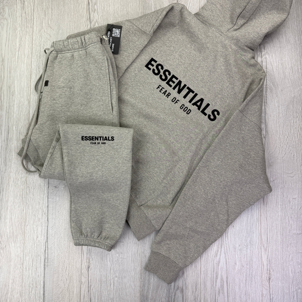 Fear of God Essentials ‘Dark Oatmeal' Full Tracksuit