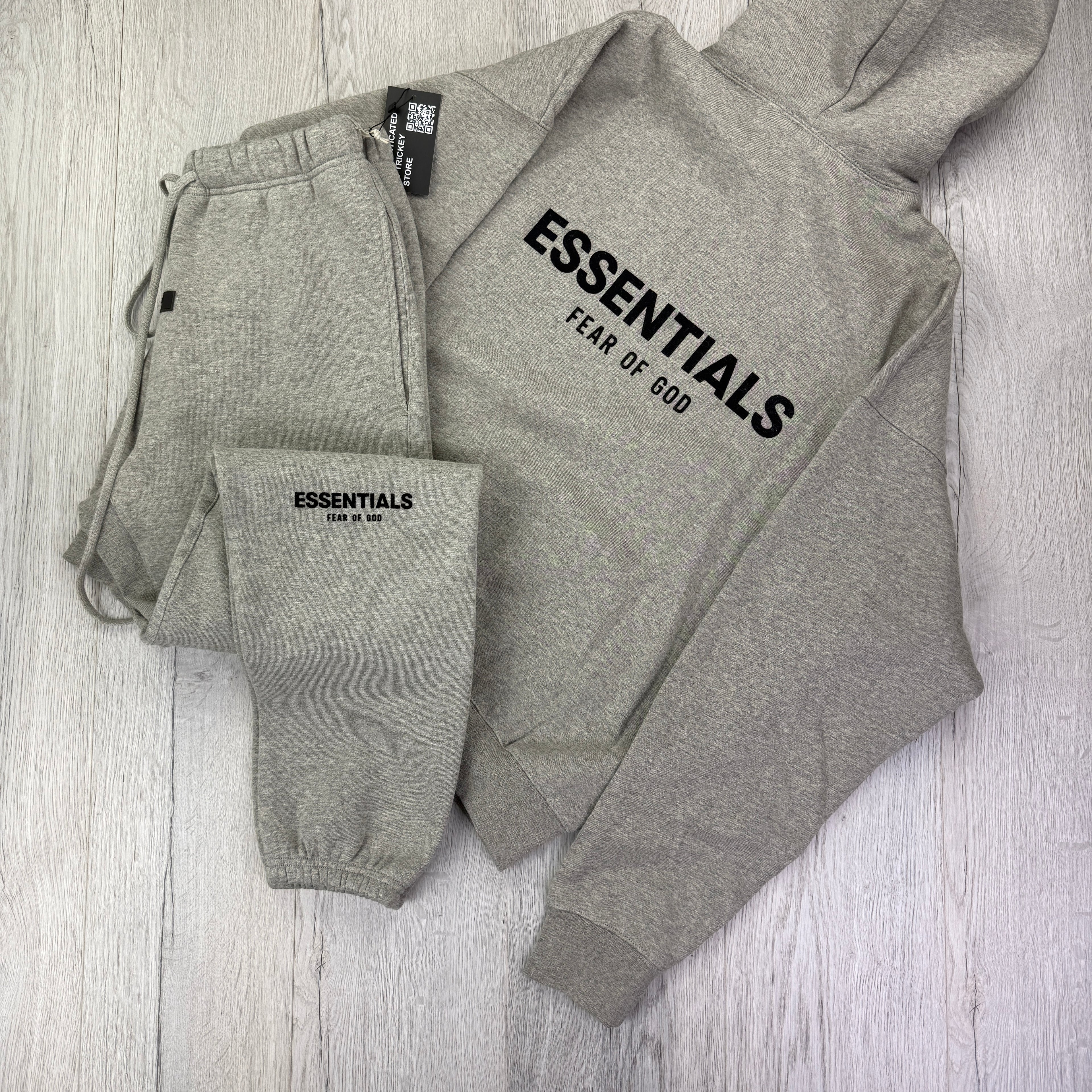 Fear of God Essentials ‘Dark Oatmeal' Full Tracksuit