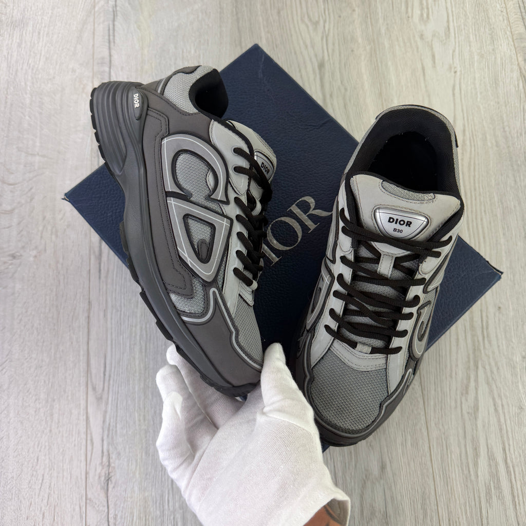 Dior B30 Men’s Dark Grey Anthracite Runners - 43 (Uk 9)
