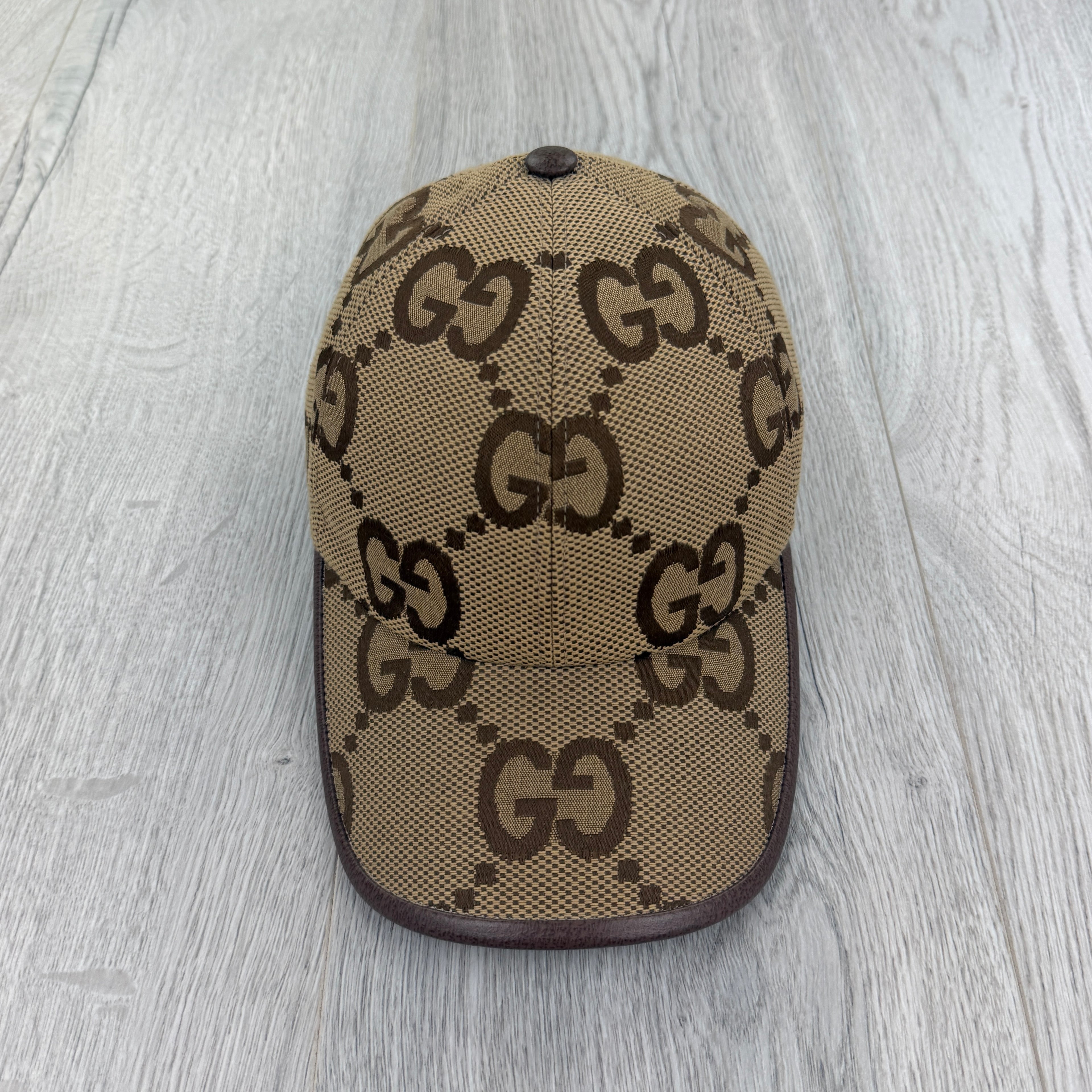 Gucci Women’s Beige GG Interlocking  Baseball Cap - Small