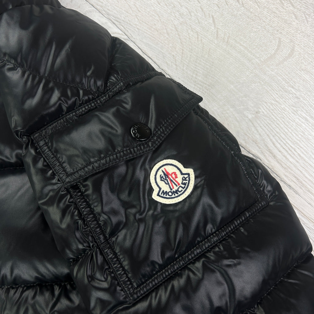 Moncler Men’s Maya Black Zip-up Down Jacket