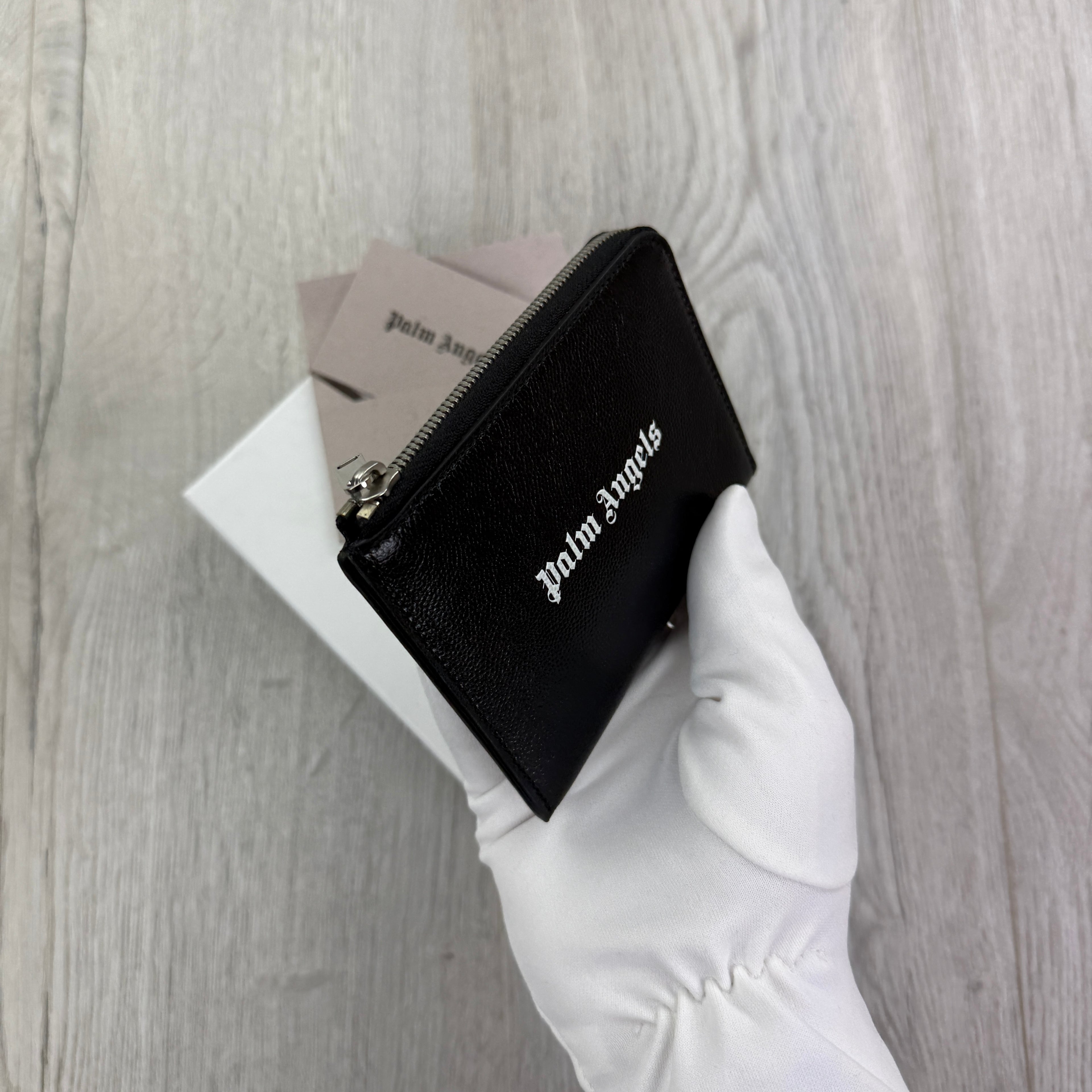 Palm Angels Black Zip-up Wallet / Purse