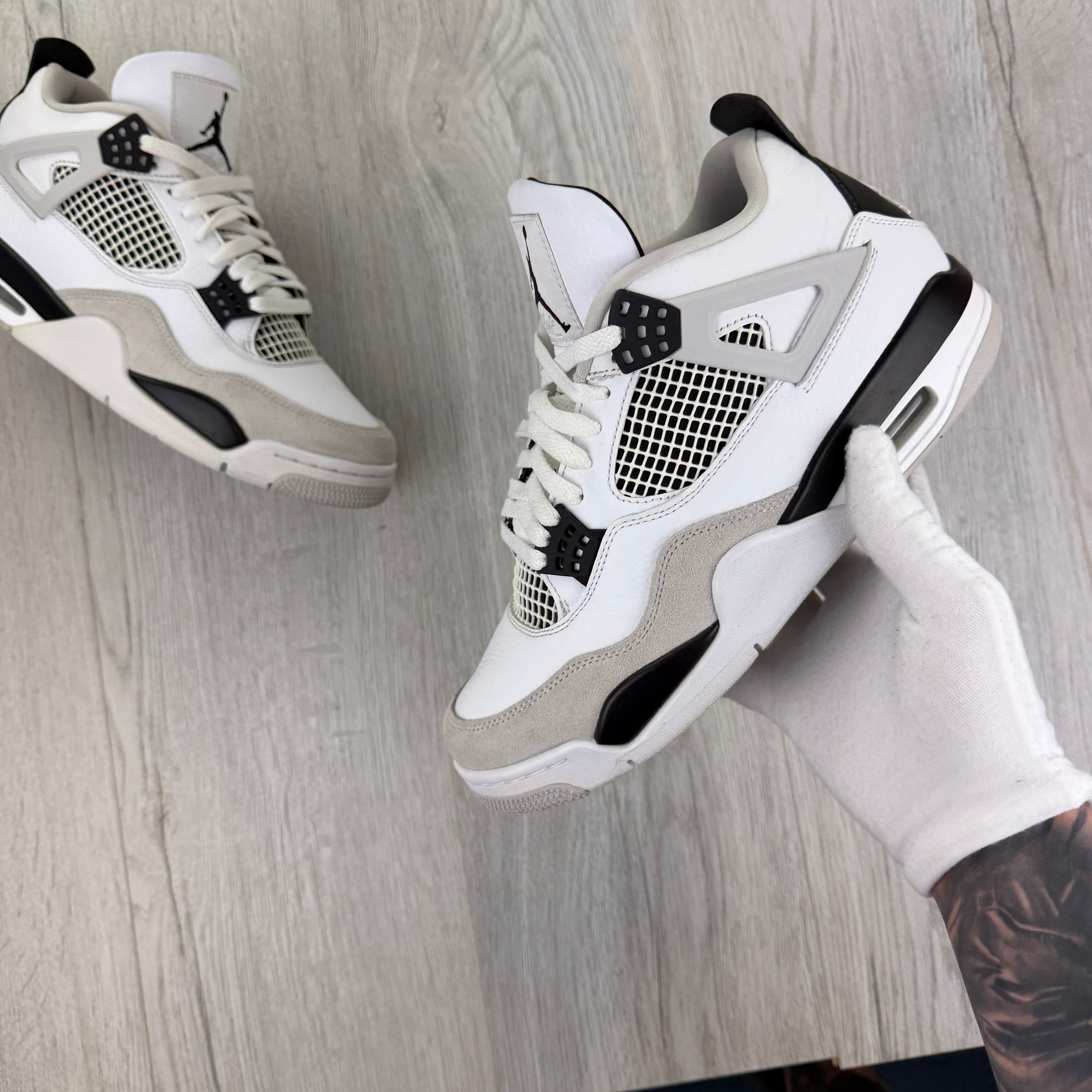 Jordan 4 Retro Men’s Military Black Trainers - Uk 8.5