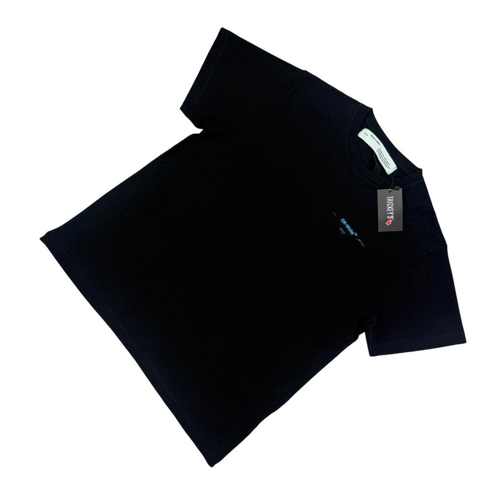 Off White Men’s Black T-shirt - Small Oversized