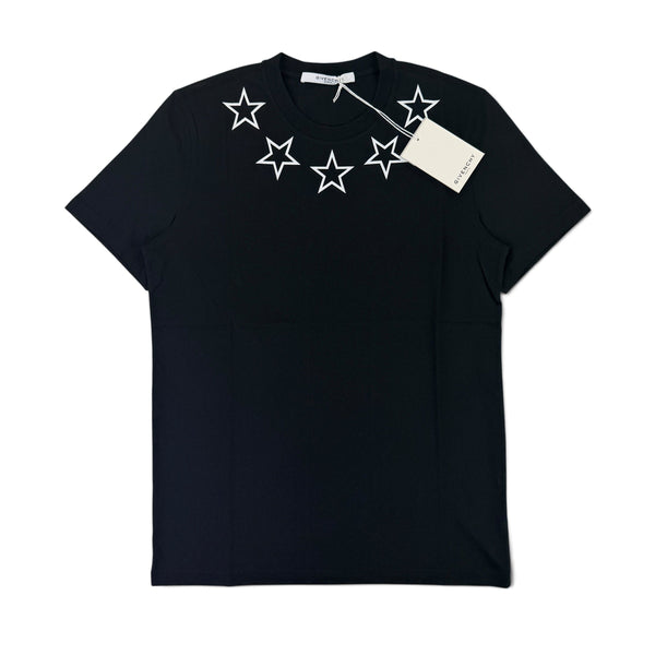 Givenchy Men’s Black Star Collar Slim T-shirt