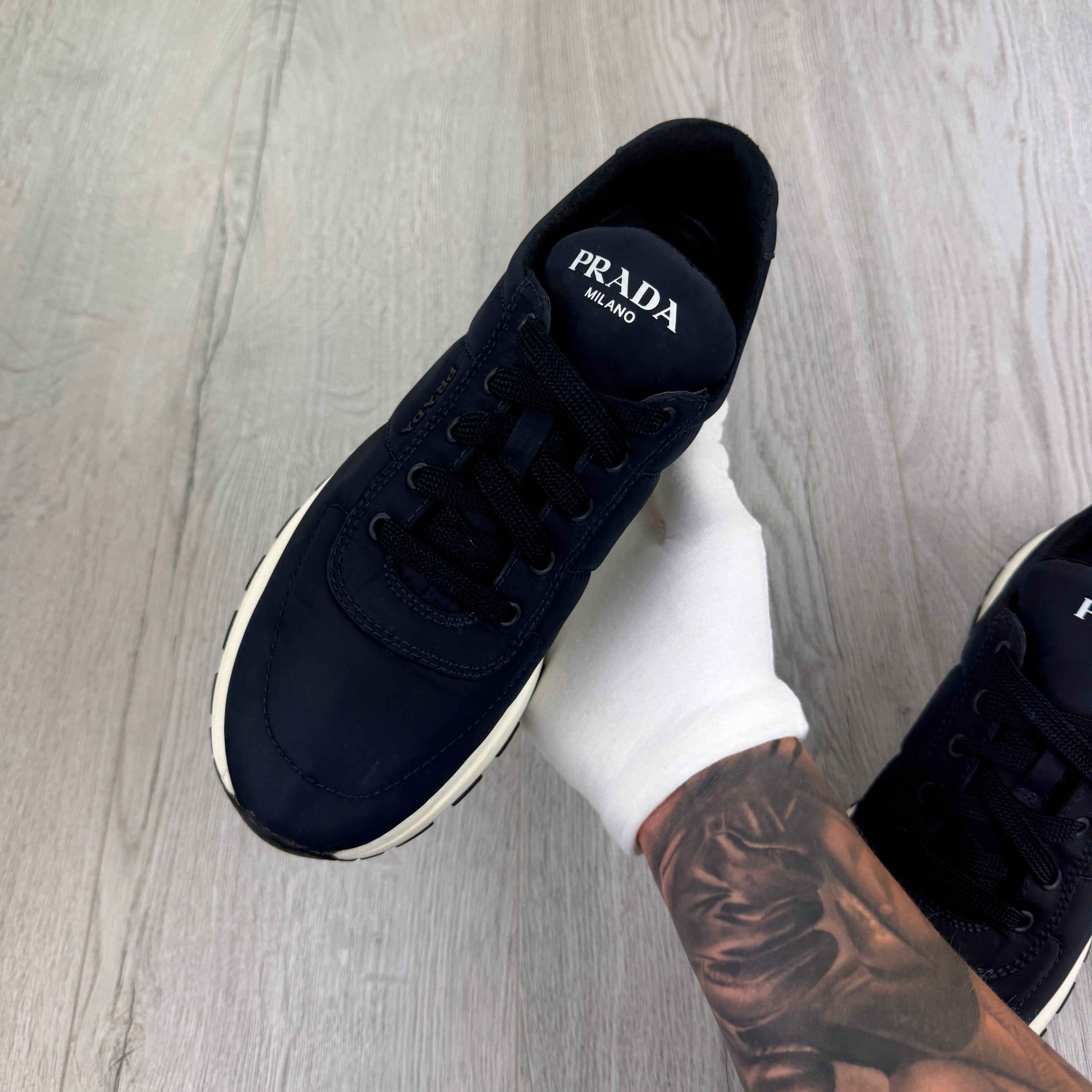 Prada Men’s Navy Trainers - Uk 7