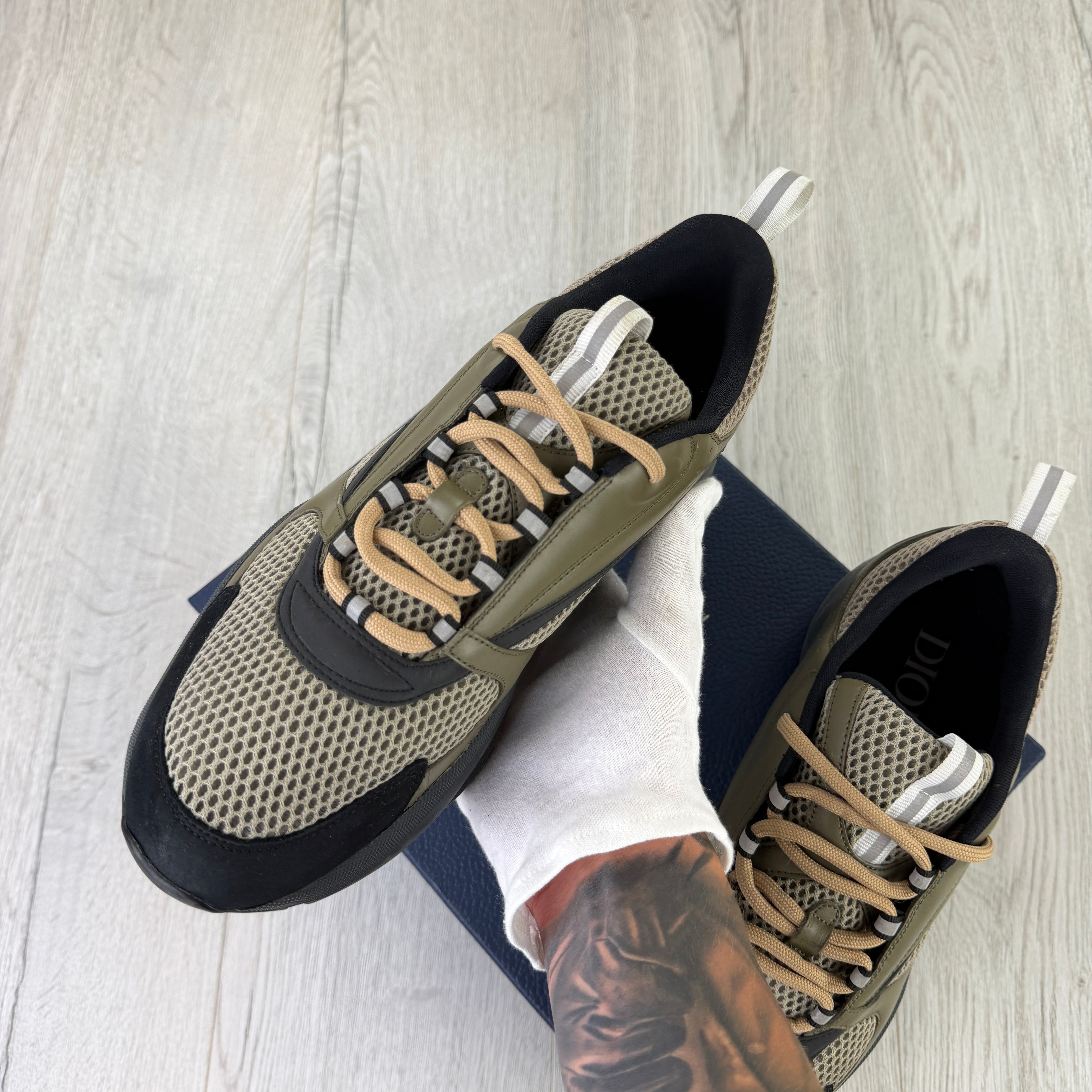 Dior B22 Men’s Khaki Green Trainers - 45 (Uk 10/10.5)