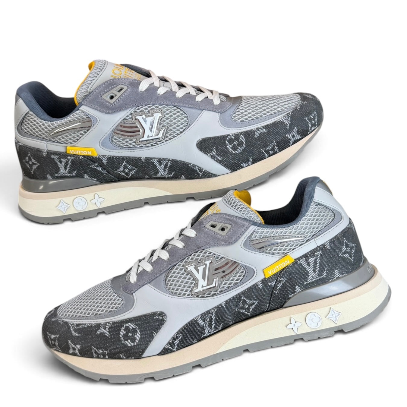 Louis Vuitton Men’s Grey Run Away Trainers - Uk 11