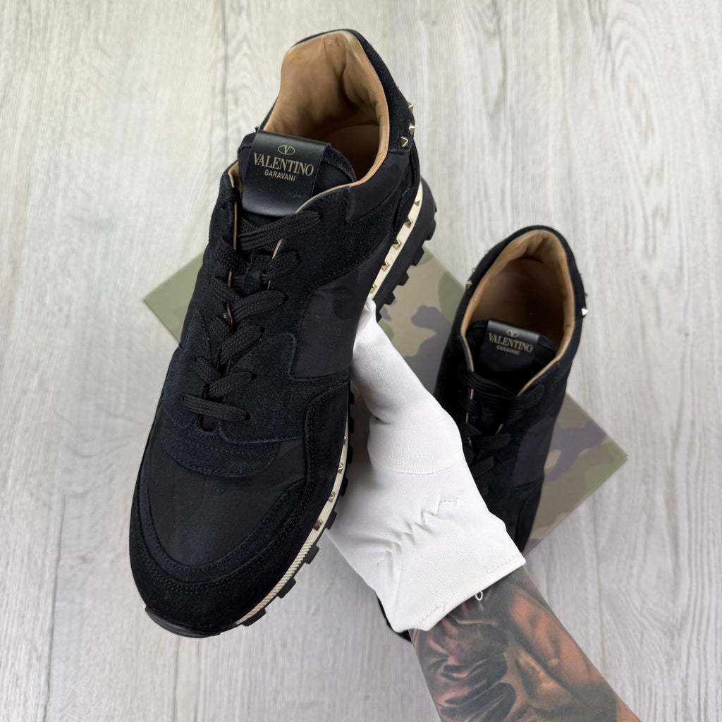 Valentino Men’s Navy Rockstud Trainers - Uk 10