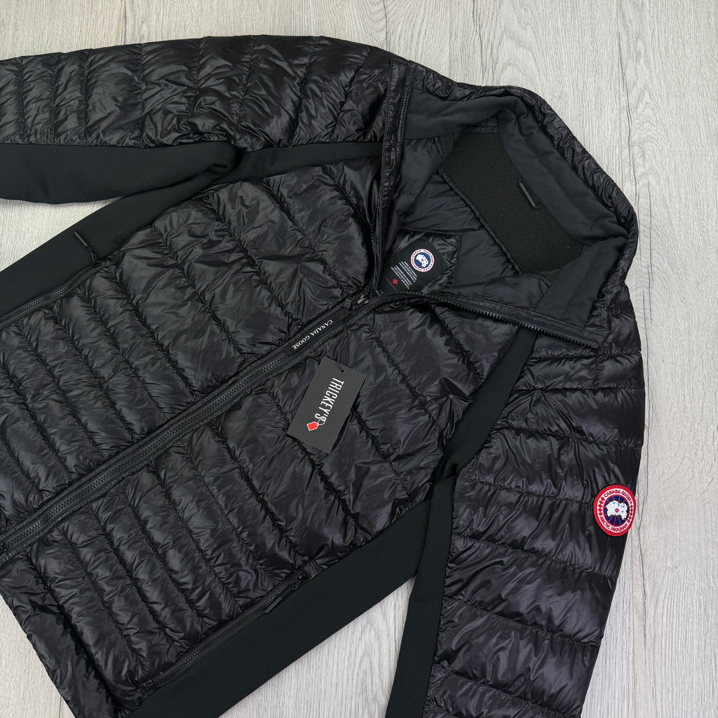 Canada Goose Men’s Black Zip-up Hybridge Jacket - XL