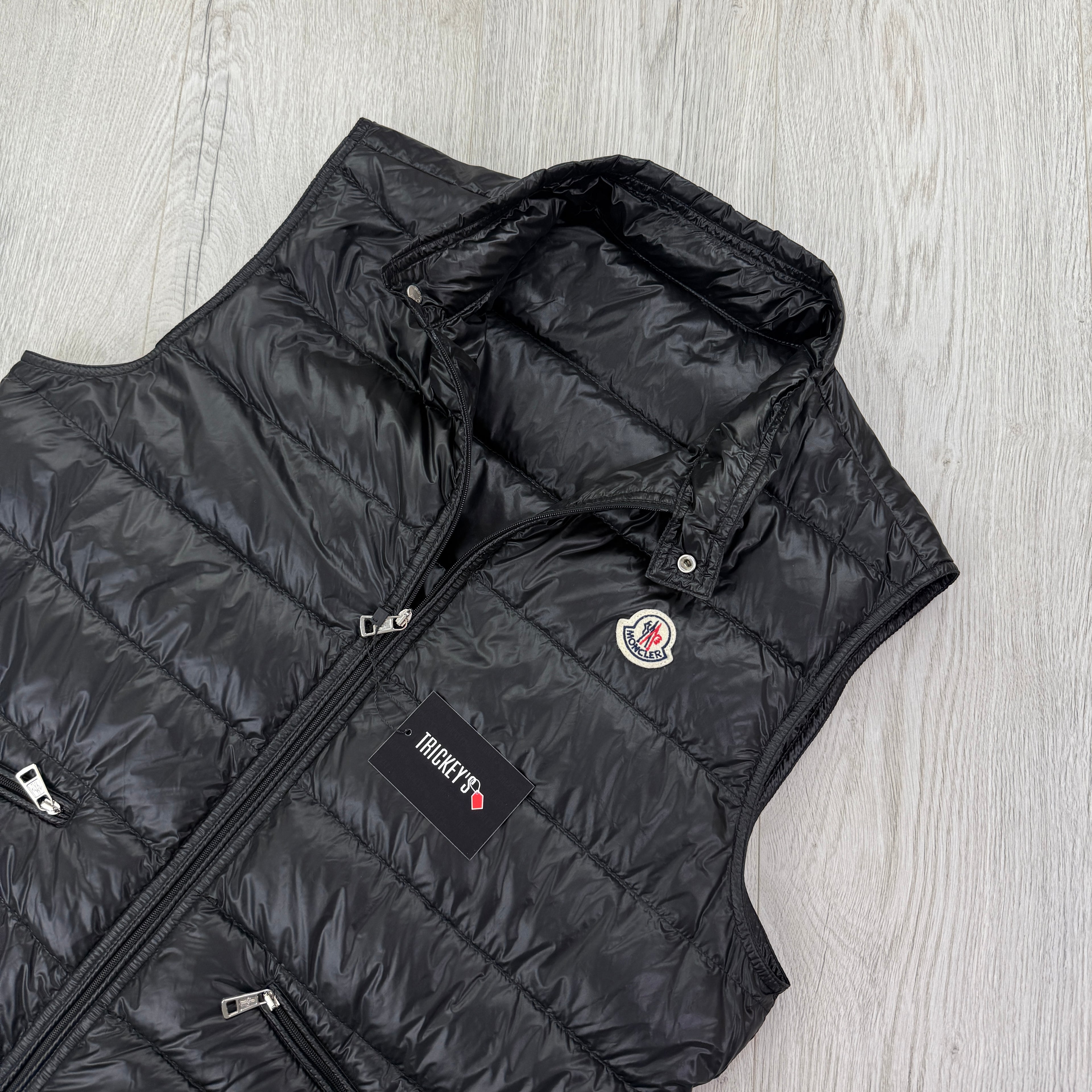 Moncler Men’s Black GUI Down Gilet - Size 3