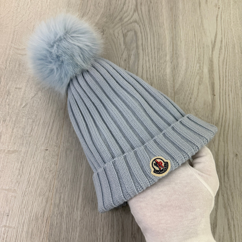 Moncler Women’s Blue Wool Beanie