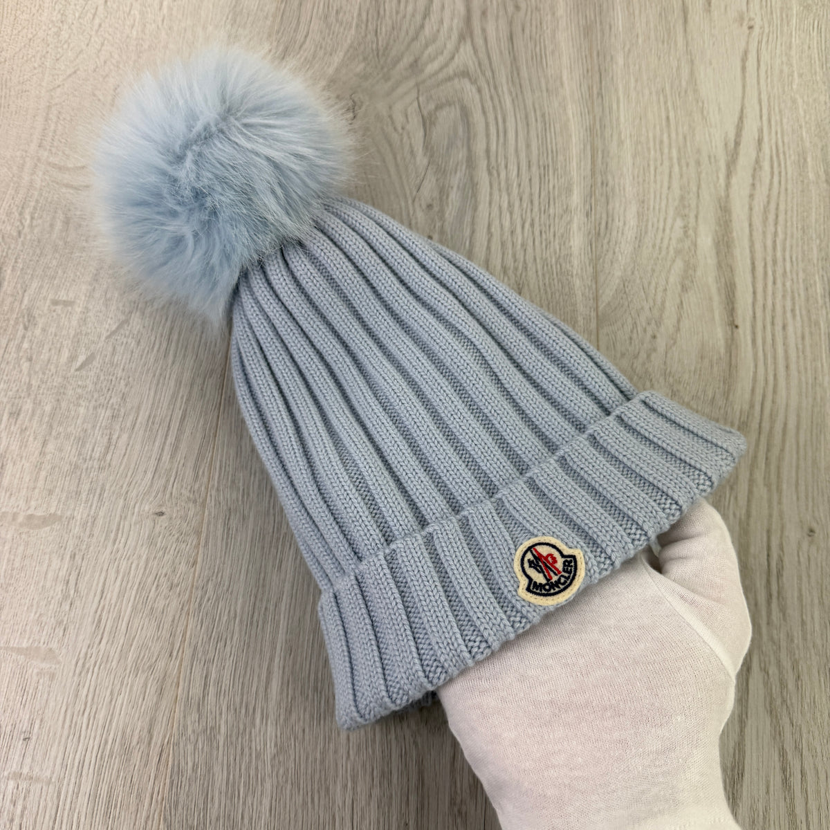 Moncler Women’s Blue Wool Beanie
