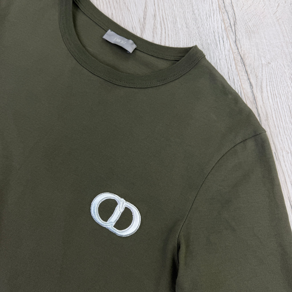 Christian Dior Men’s Khaki Green T-shirt - XS