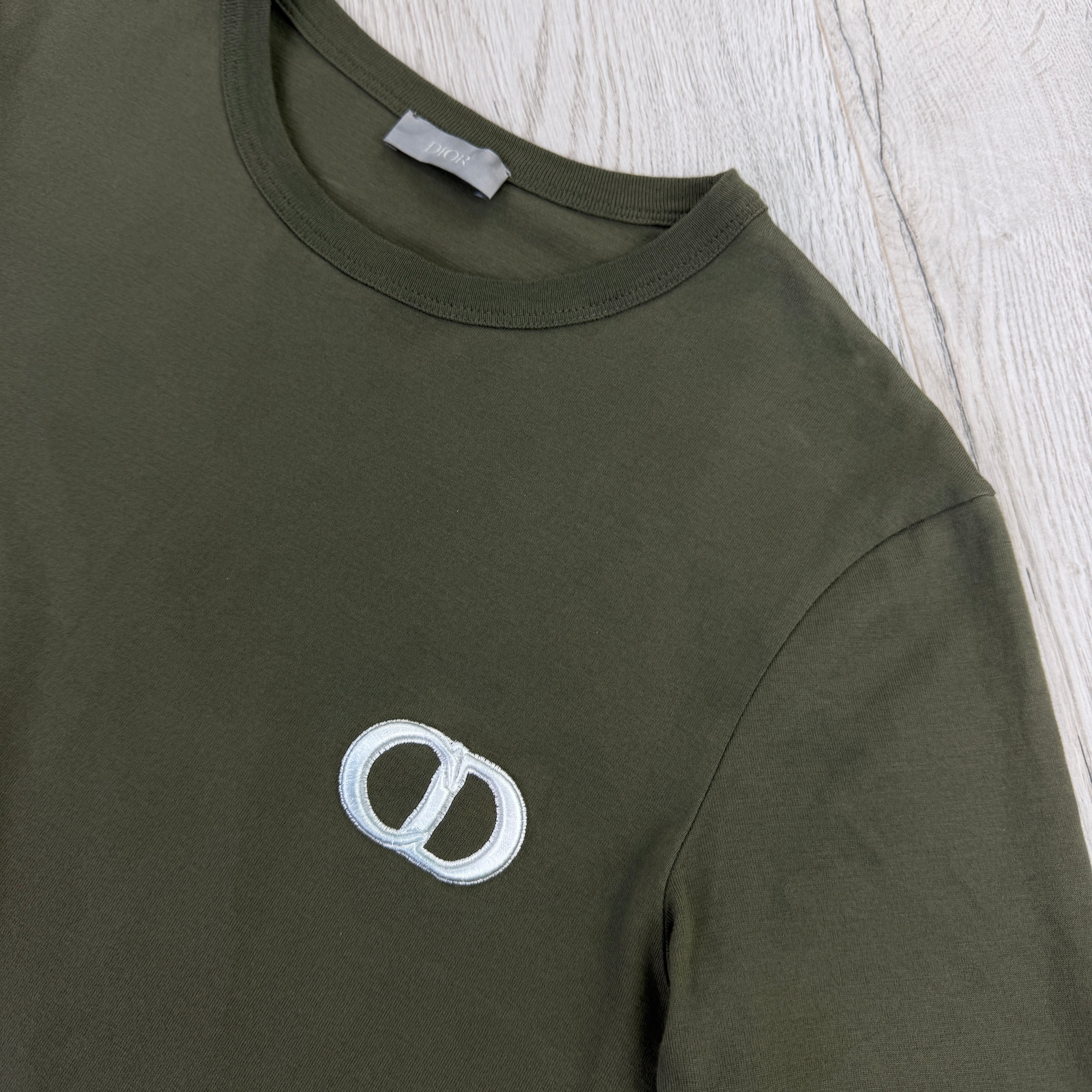 Christian Dior Men’s Khaki Green T-shirt - XS