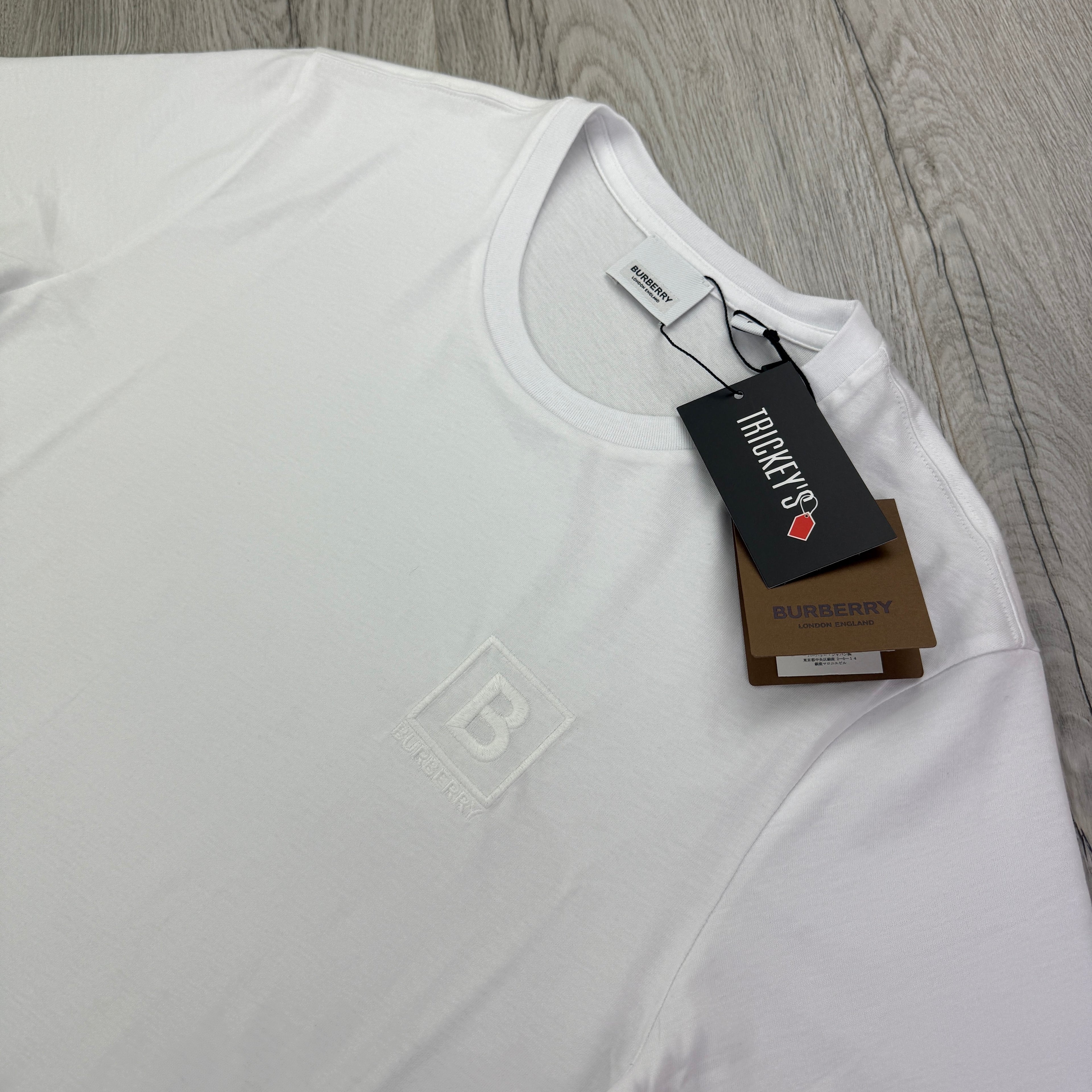 Burberry Men’s Embroidered B Logo T-shirt - XL