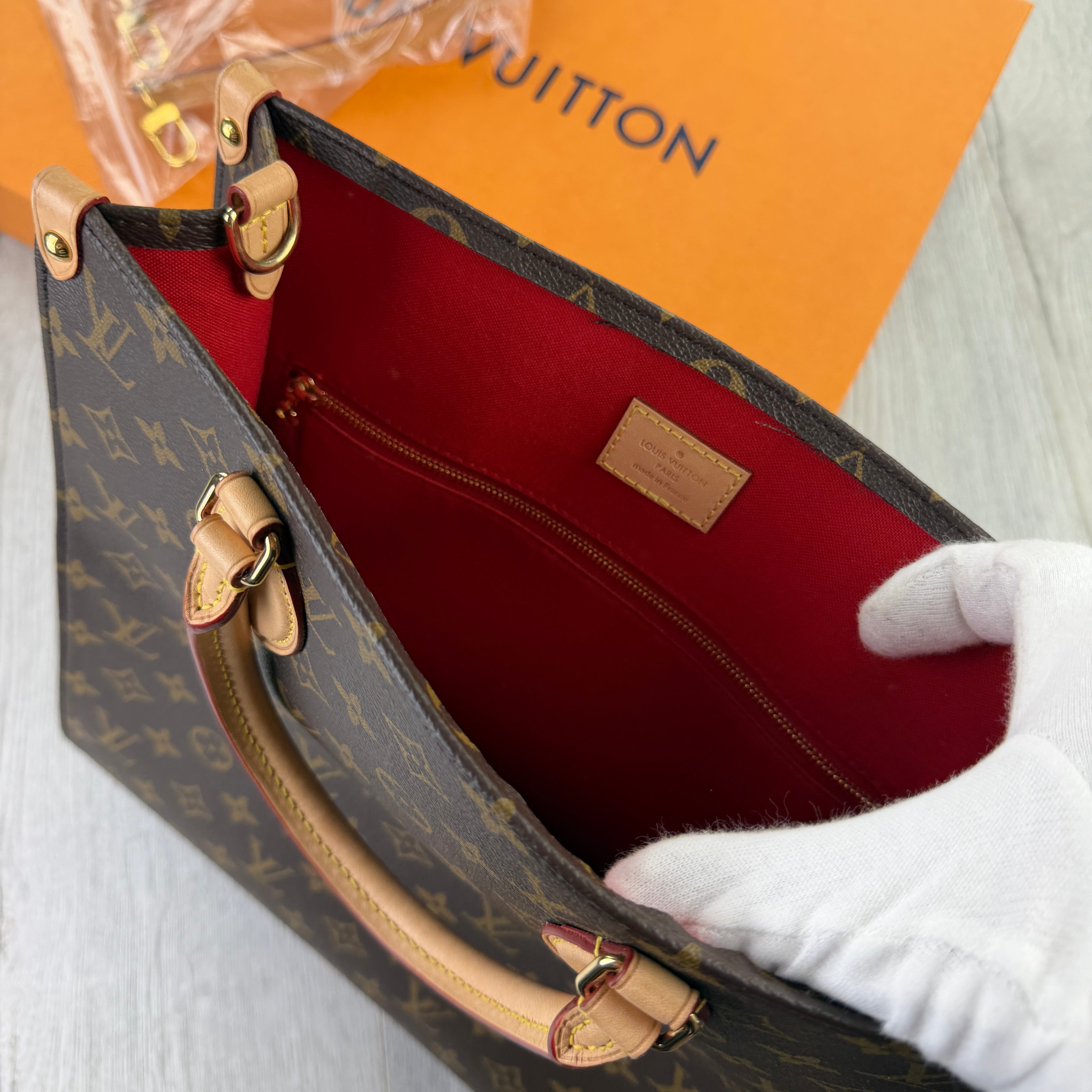 Louis Vuitton Women’s Brown Monogram Cloth Tote Bag