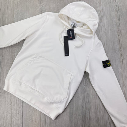 Stone Island Men’s White Pullover Hoodie