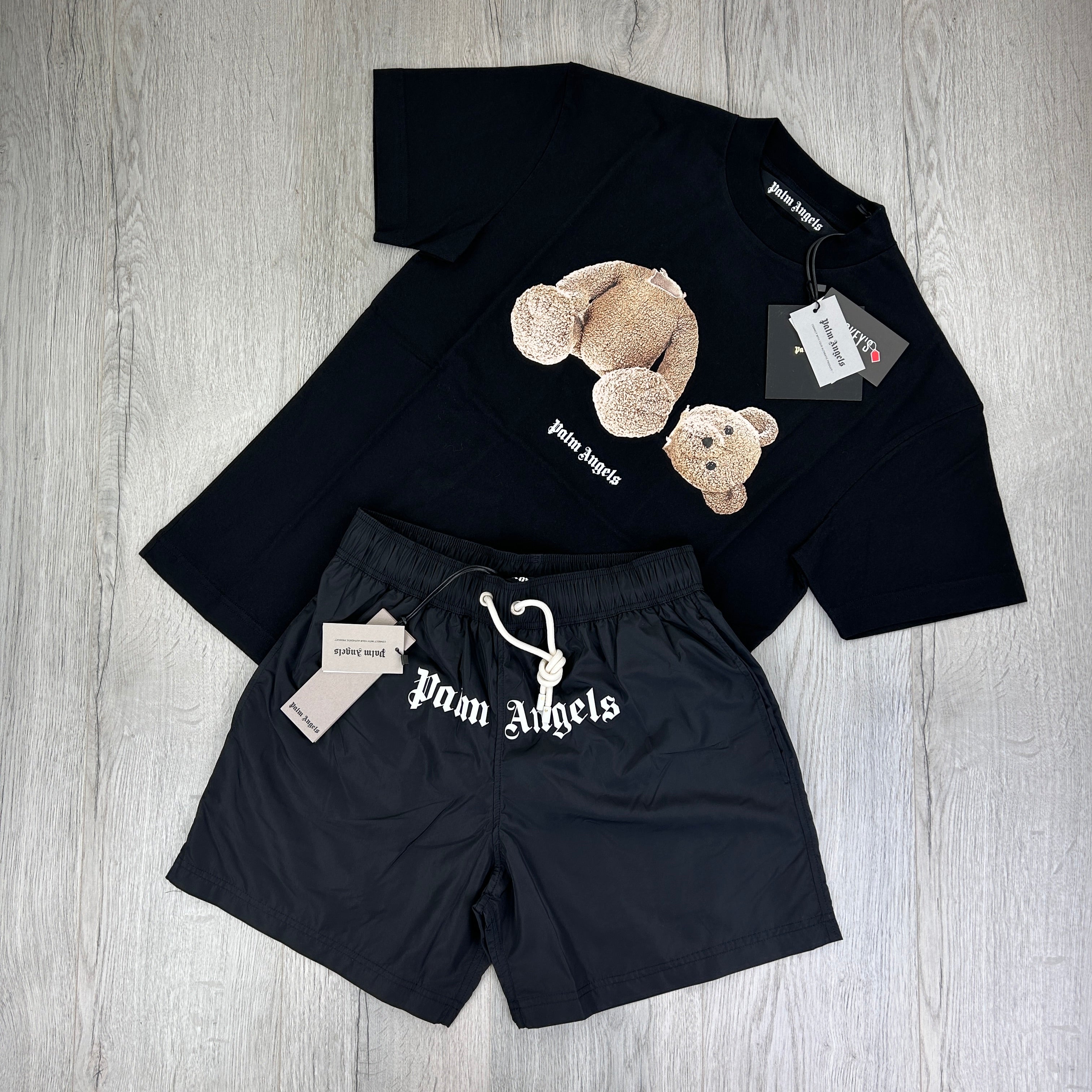 Palm Angels Men’s Black Full Summer Set