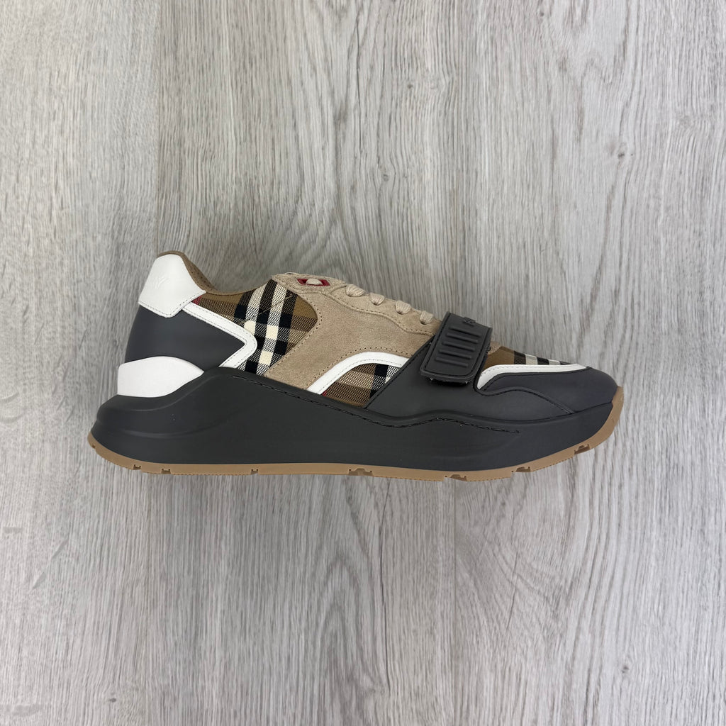 Burberry Men’s Vintage Check, Suede Leather Trainers