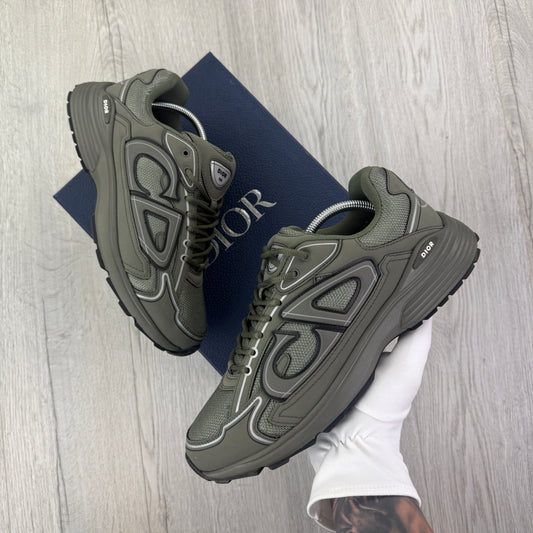 Dior B30 Men’s Khaki CD Mesh Trainers - 45 (Fit Uk 11)