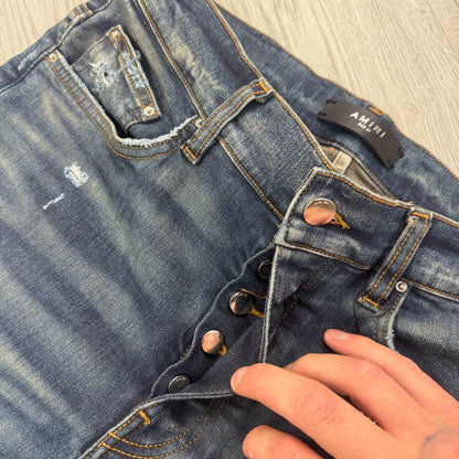 Amiri Men’s MX1 Distressed Jeans - Uk 31