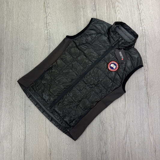 Canada Goose Men’s Graphite Zip-up Hybridge Vest Gilet - Small