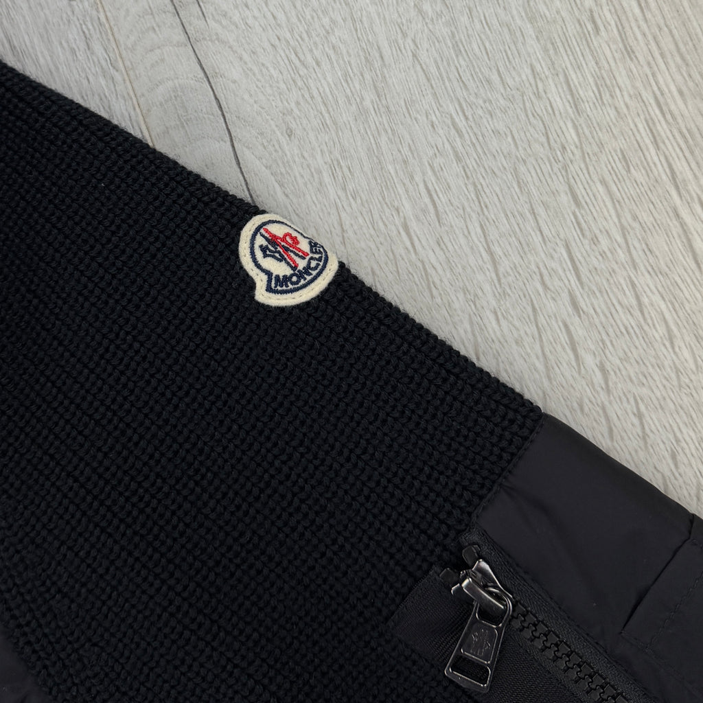 Moncler Men’s Black Maglia Tricot Cardigan - XL