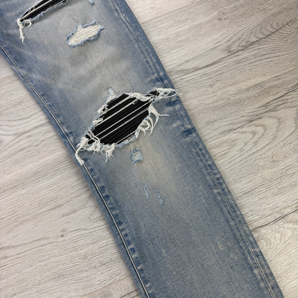 Amiri Men’s Light Blue Denim MX1 Jeans - Uk 34