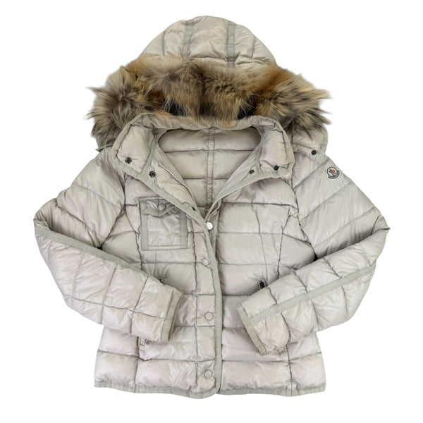 Moncler Women’s Cream / Beige BadyF Down Jacket - Size 3 (Medium)