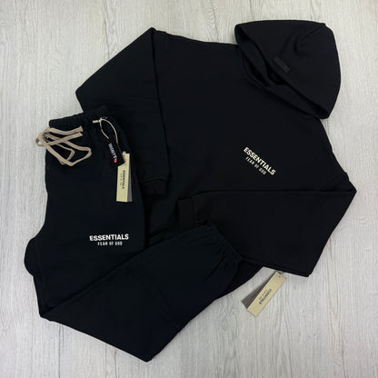 Fear of God Essentials Black & White Full Tracksuit
