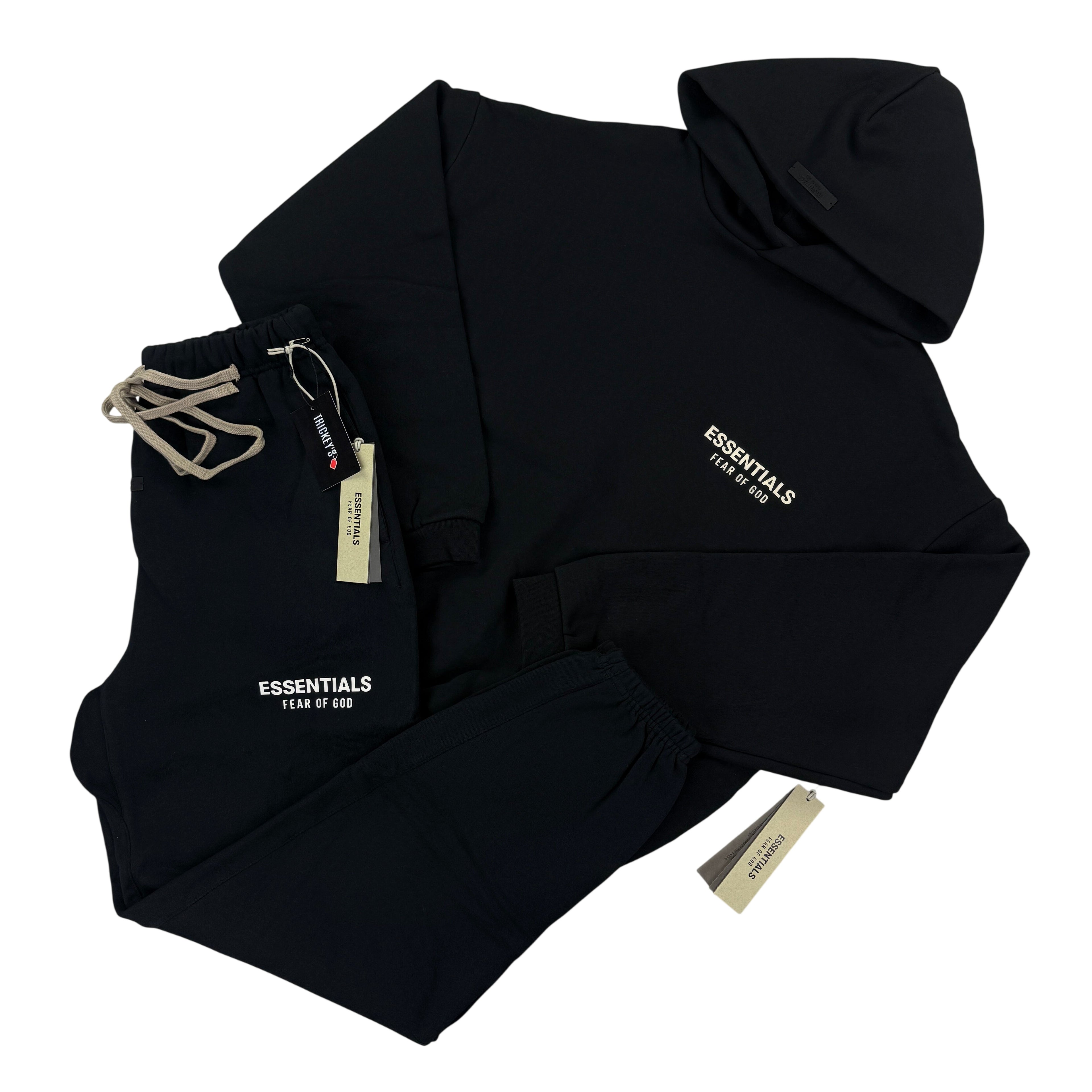 Fear of God Essentials Black & White Full Tracksuit