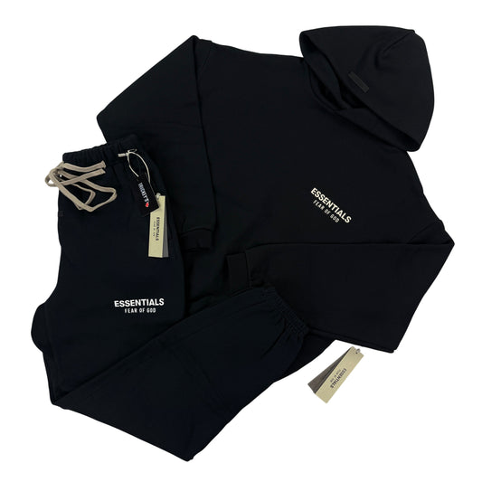 Fear of God Essentials Black & White Full Tracksuit