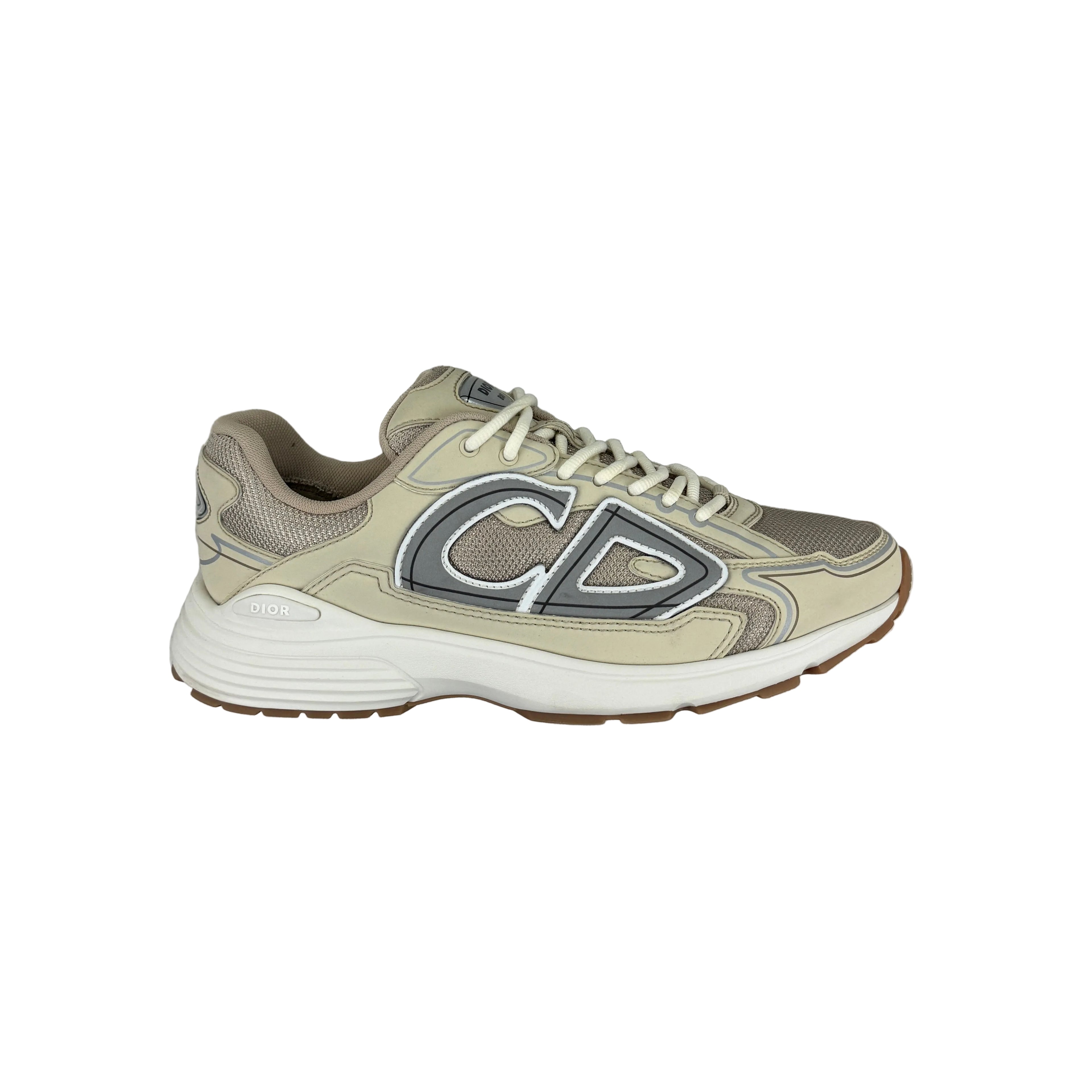 Dior B30 Men’s Cream Mesh and Technical Fabric Trainers - 42.5 (Fit Uk 8.5)