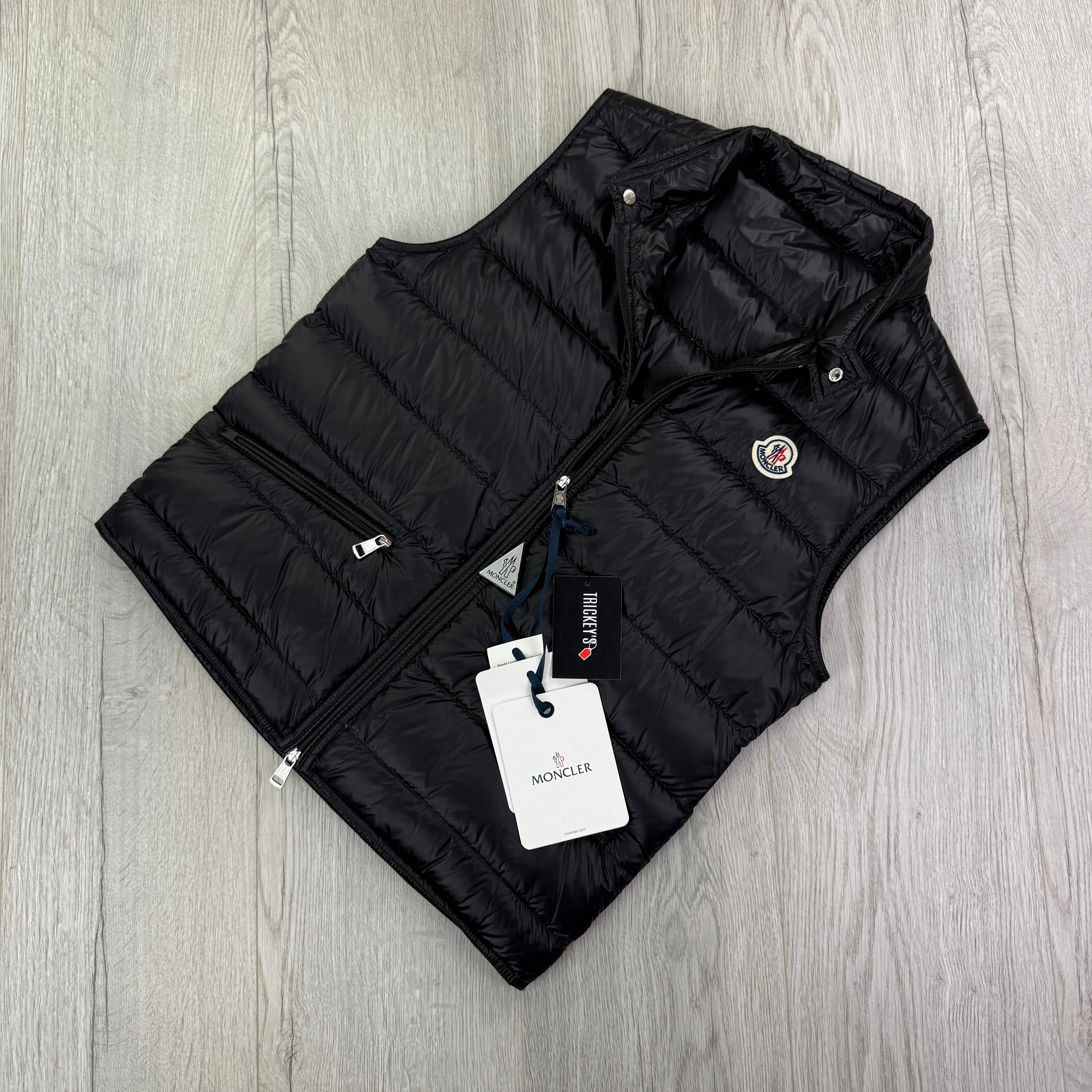 Moncler Men's Black GUI Down Gilet – Trickey.store