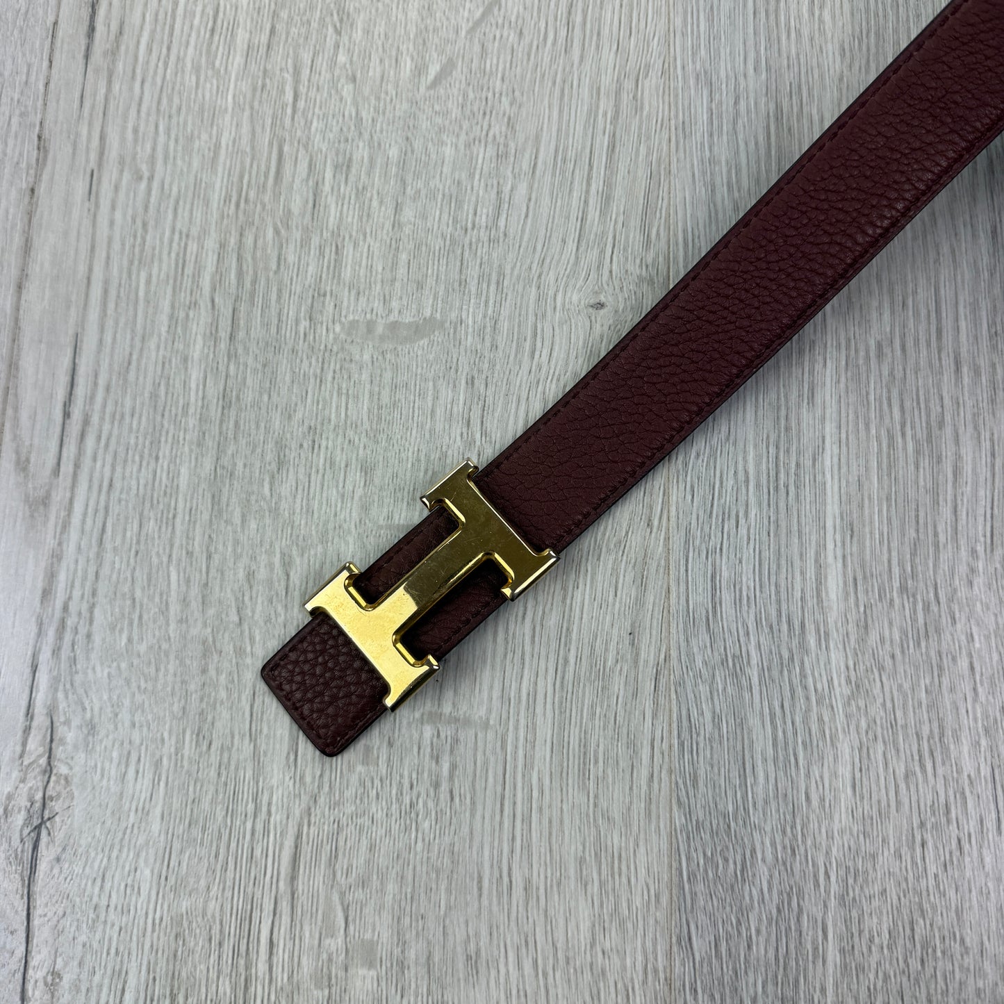 Hermes Men’s Black / Brown Reversible Belt - 90 (Uk 30-34)