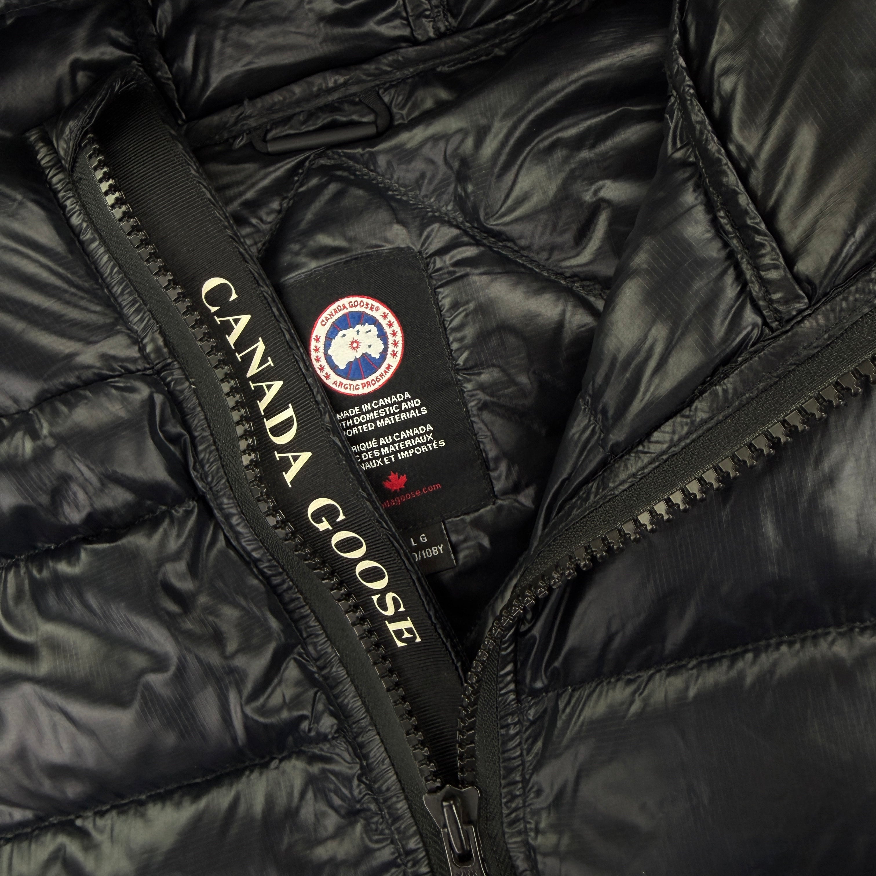 Canada Goose Men’s Black Crofton Down Jacket - Large