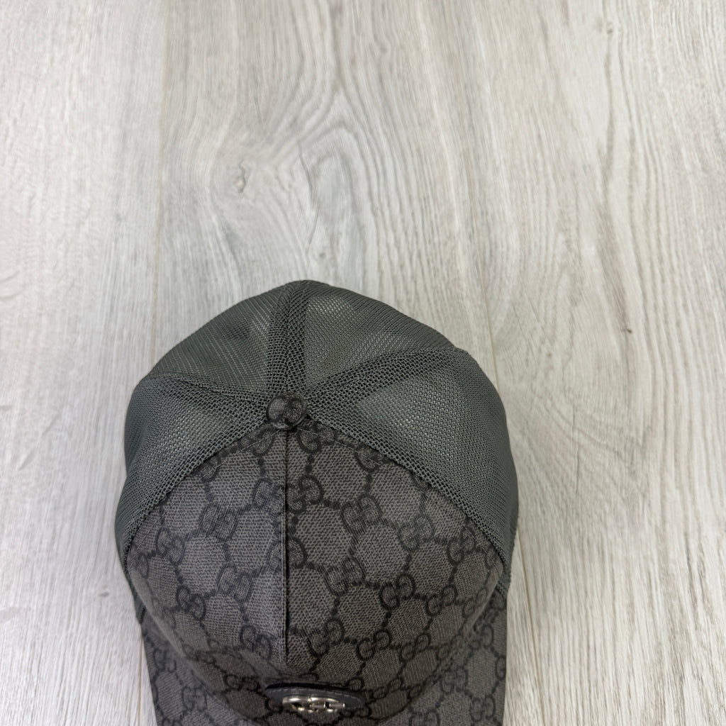 Gucci Men’s GG Interlocking Dark Grey Baseball Cap