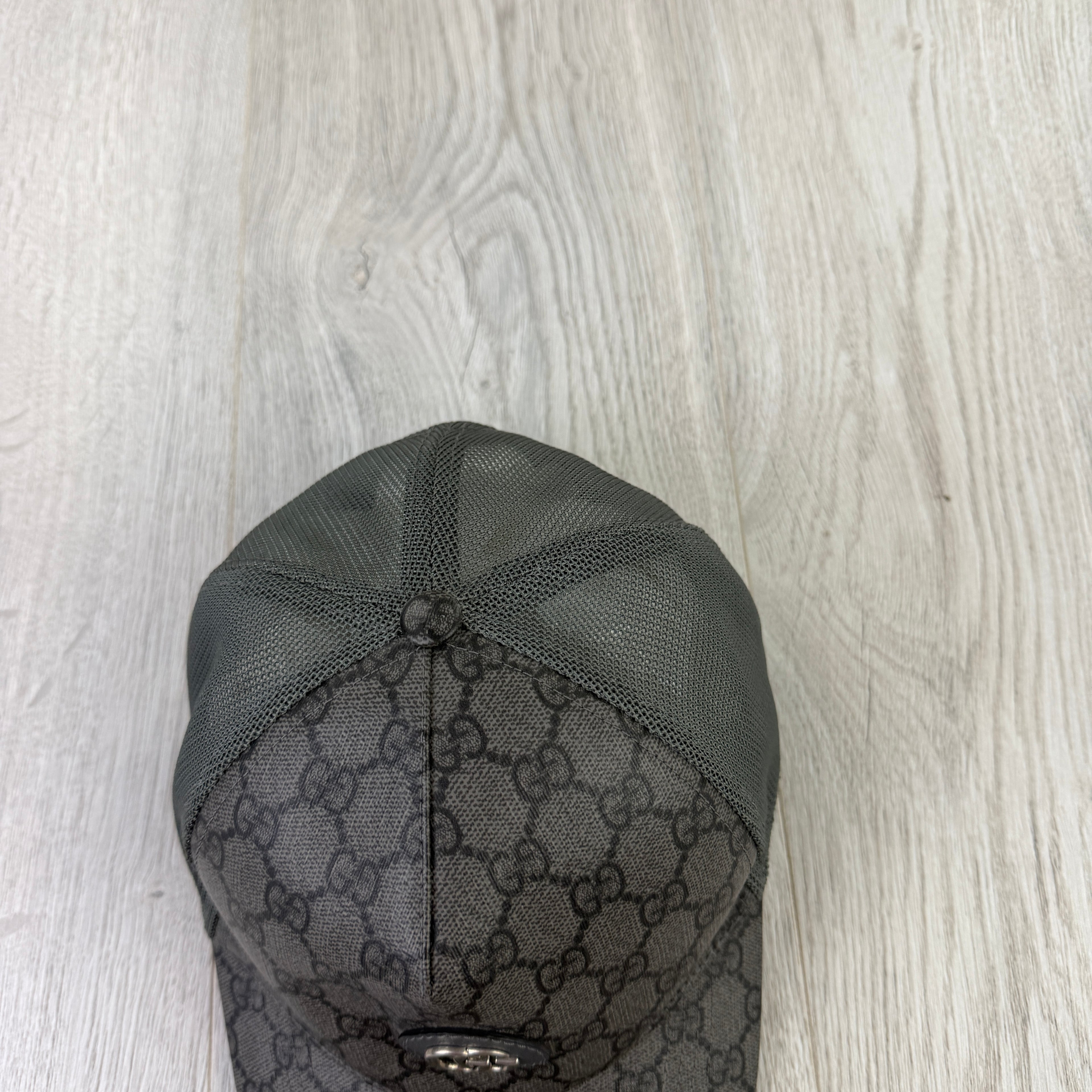Gucci Men’s GG Interlocking Dark Grey Baseball Cap