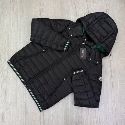 Moncler Men’s Black Vidal Zip-up Puffer Jacket - Size 4