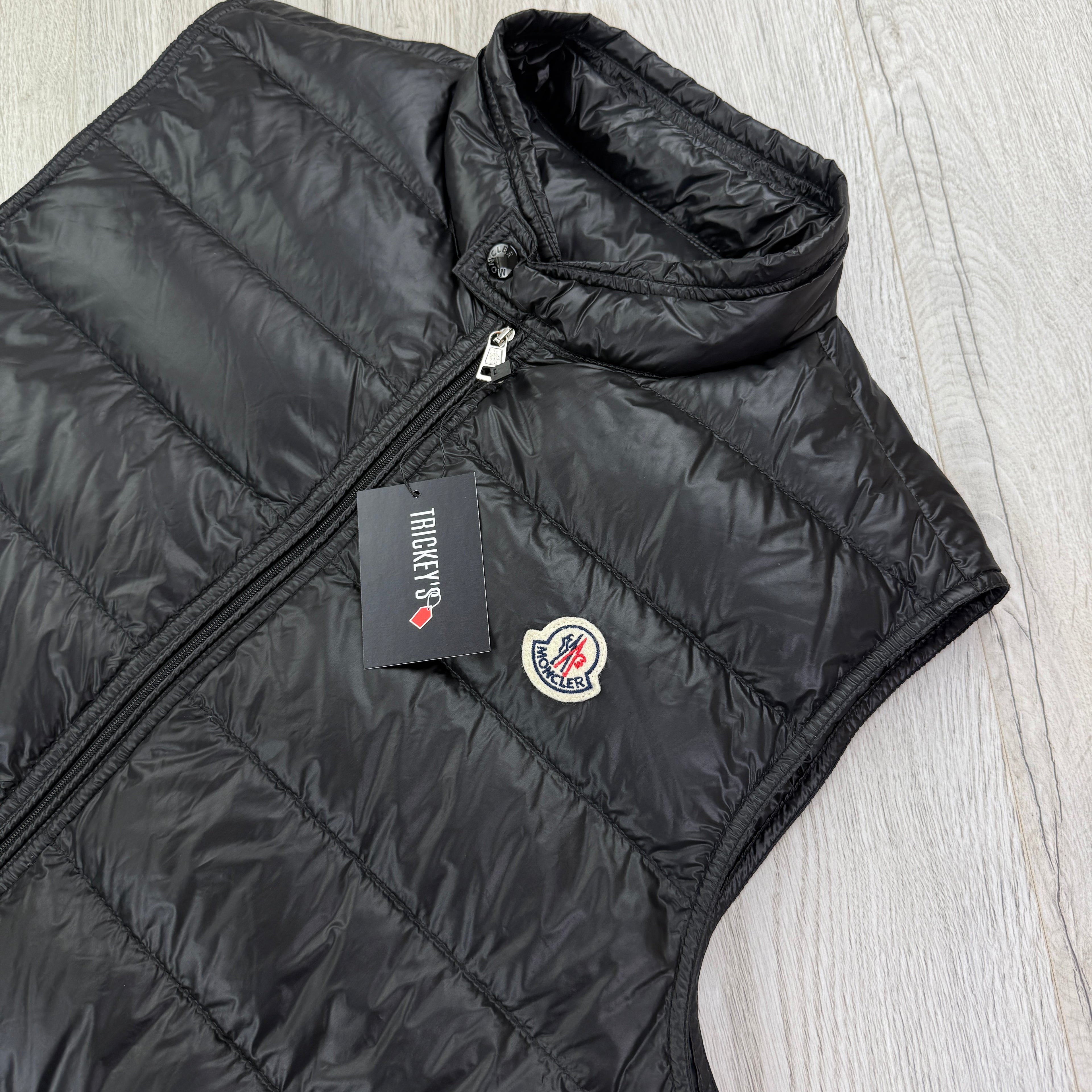Moncler Men’s Black GUI Down Gilet - Size 3