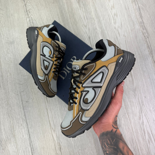 Dior B30 Men’s Grey Brown Orange Trainers - 43 (Uk 9)