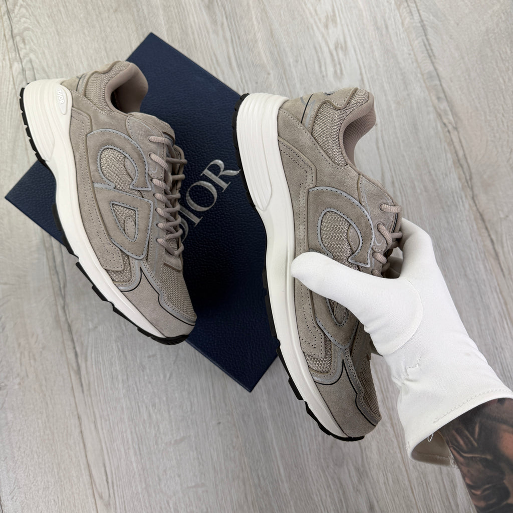 Dior B30 Men’s Full Suede Grey Trainers - 43.5 (Uk 9.5)